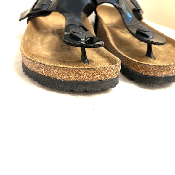 🌻😎 Birkenstock Gizeh Black Size 38/7-7.5 - Picture 2 of 5